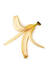 Banana skin isolated on white © 5second