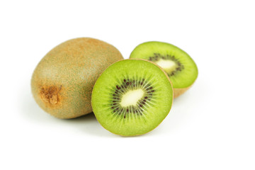 Kiwi fruit isolated on white background