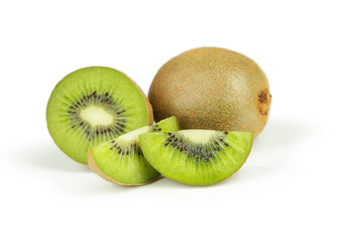 Kiwi fruit isolated on white background