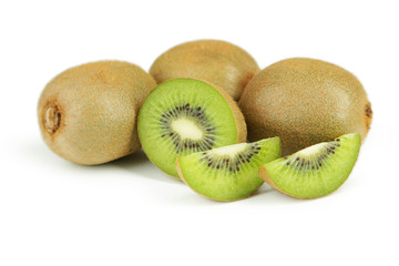 Obraz premium Kiwi fruit isolated on white background