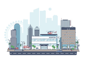 Panorama of the city.