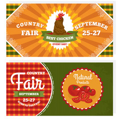 Country fair vintage invitation cards - 83123531