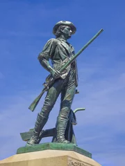 Fototapete Historisches Monument Minuteman statue, Concord, MA. USA