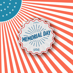 Memorial day, badges logos and labels for any use