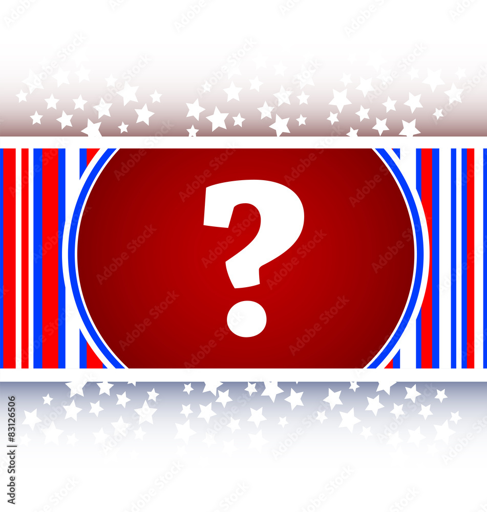 Poster question mark icon web button vector