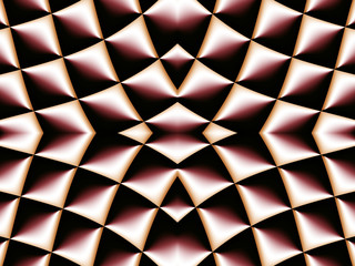 Symmetrical fractal pattern. Collection - cells. Artwork for cre