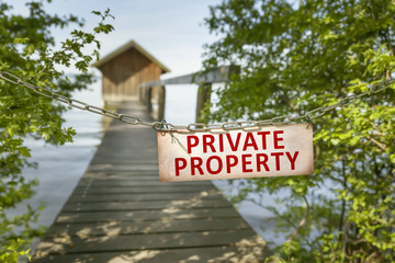 private property sign - obrazy, fototapety, plakaty
