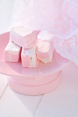 Pink and whitу marshmallow