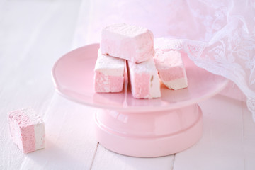 Pink and whitу marshmallow