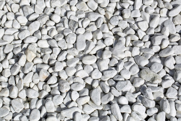 Texture di ciottoli bianchi