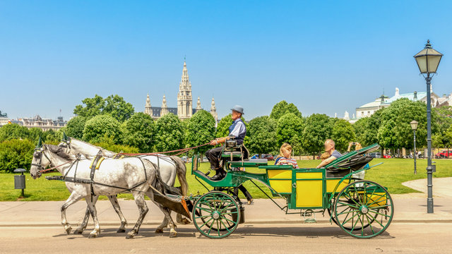 Fiaker in Wien, &Ouml;sterreich