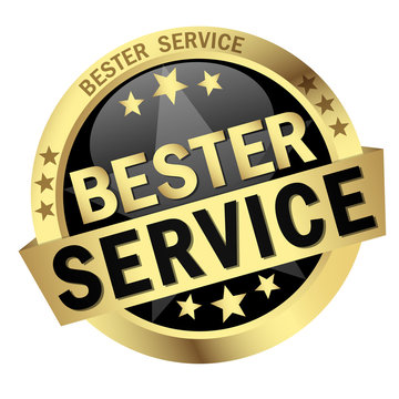 button with text Bester Service