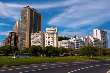 Fototapeta na wymiar Commercial and Residential Buildings of Rio de Janeiro