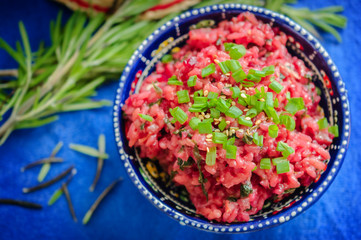 Beetroot risotto - vegetarian dish
