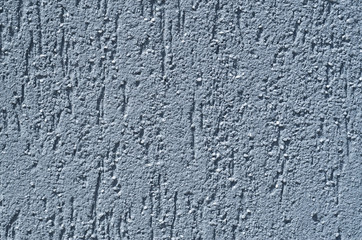 Blue decorative relief plaster on wall