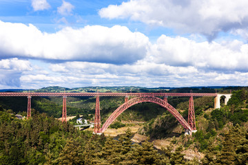Fototapeta na wymiar Garabit Viaduct, Cantal Department, Auvergne, France
