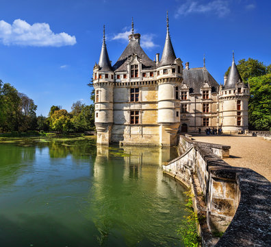 The chateau de Azay-le-Rideau, France. This castle is located in
