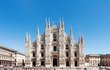 The cathedral Duomo in Milan, Italy.