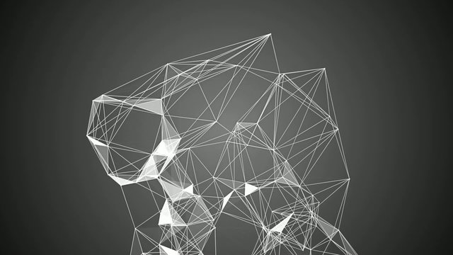 Abstrakte Verbindung von Linien und Fl&auml;chen