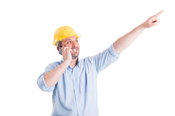 Confident and visionary engineer or architect