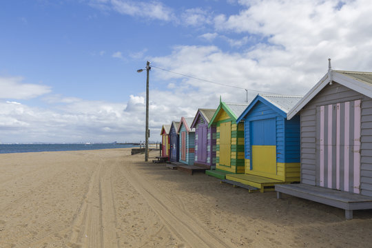 Brighton Beach in Melbourne, Australia