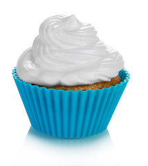 Cupcake with cream