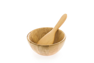wooden bowl and ladle
