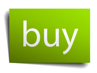 buy green paper sign on white background