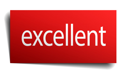 excellent red square isolated paper sign on white