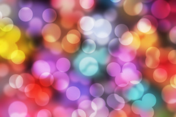 Obraz premium Colorful bokeh background, Abstract party background