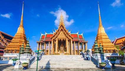 Wat Phra Kaeo or Temple of the Emerald Buddha in Bangkok
