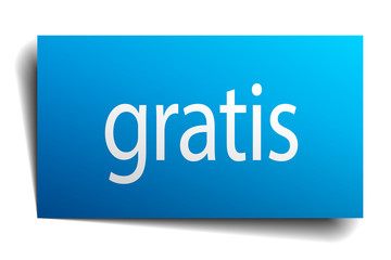 Obraz premium gratis blue paper sign on white background