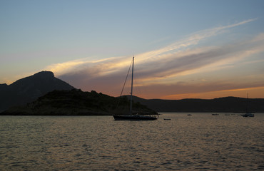 The coast of Mediterranean sea