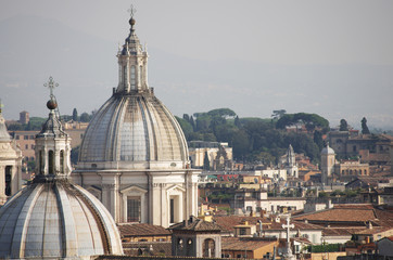 Naklejka na ściany i meble Rome roofs