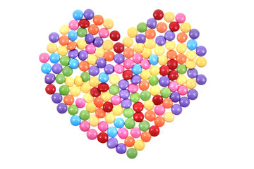color candy heart