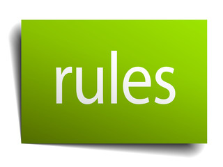 rules square paper sign isolated on white