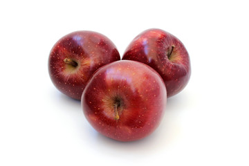 Beautiful ripe red apples