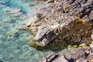 Rocky sea beach