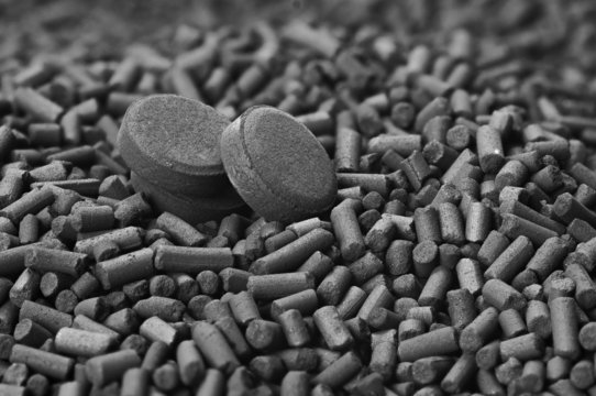 Activated carbon granules and tablets