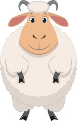 Cartoon baby sheep