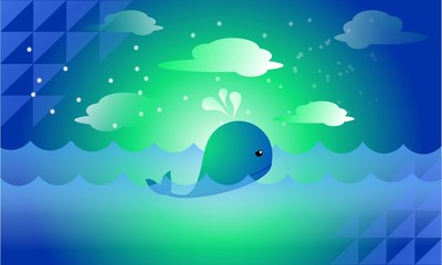 Underwater Landscape Illustration