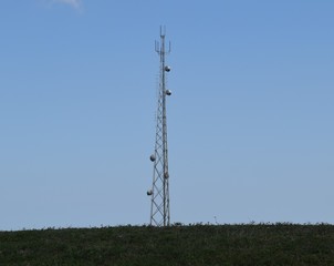 Telecomunication Tower Behind Horizon