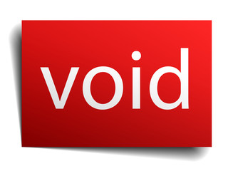 void red paper sign on white background