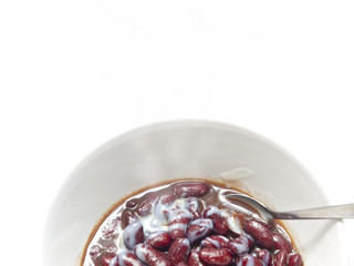 red beans boiled with sugar