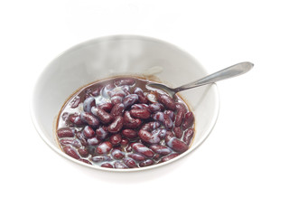red beans boiled with sugar