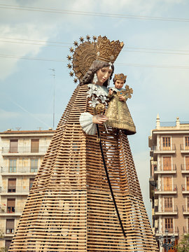 VALENCIA, SPAIN - MARCH 15: "Virgen de los Desamparados",patron