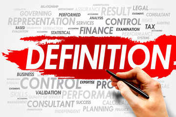 DEFINITION word cloud, business concept