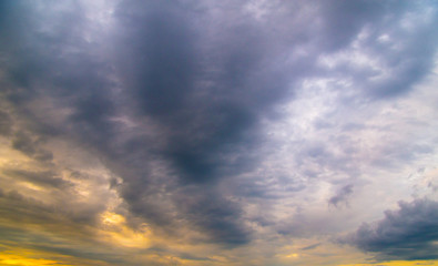 Obraz premium sky with clouds and sun