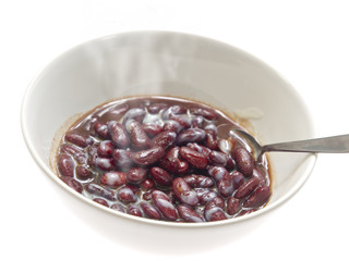 red beans boiled with sugar