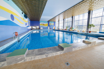 public swimming pool interior